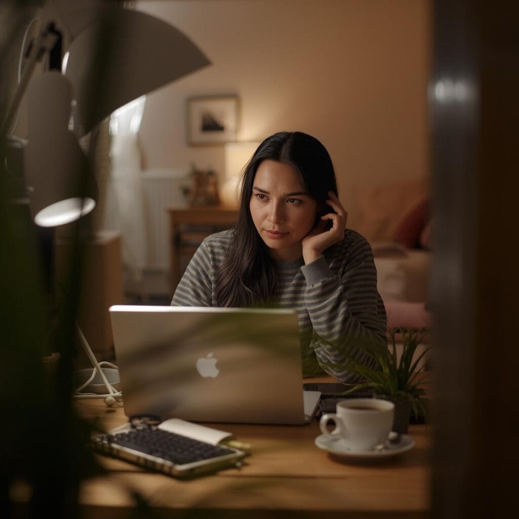 “Freelancer working online to earn money blogging