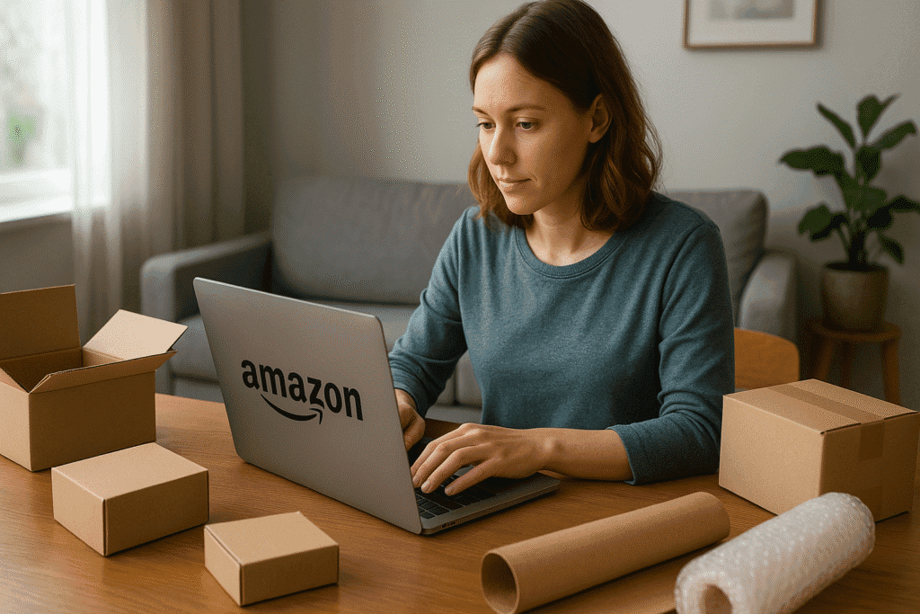 Entrepreneur Starting an Amazon Business