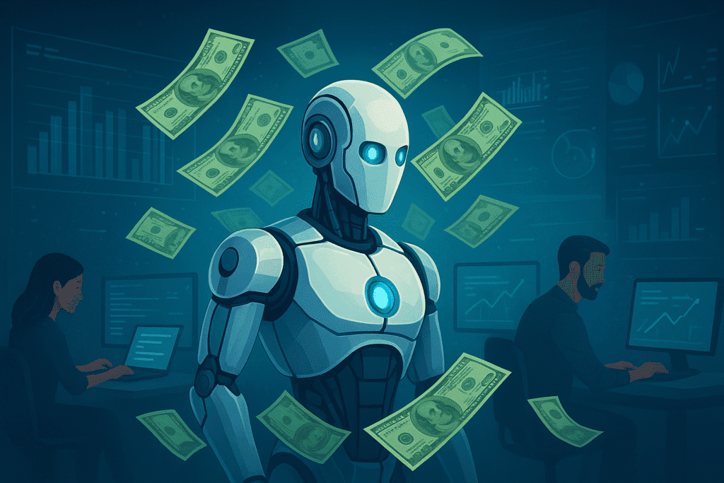 AI money tools 2025 digital income concept