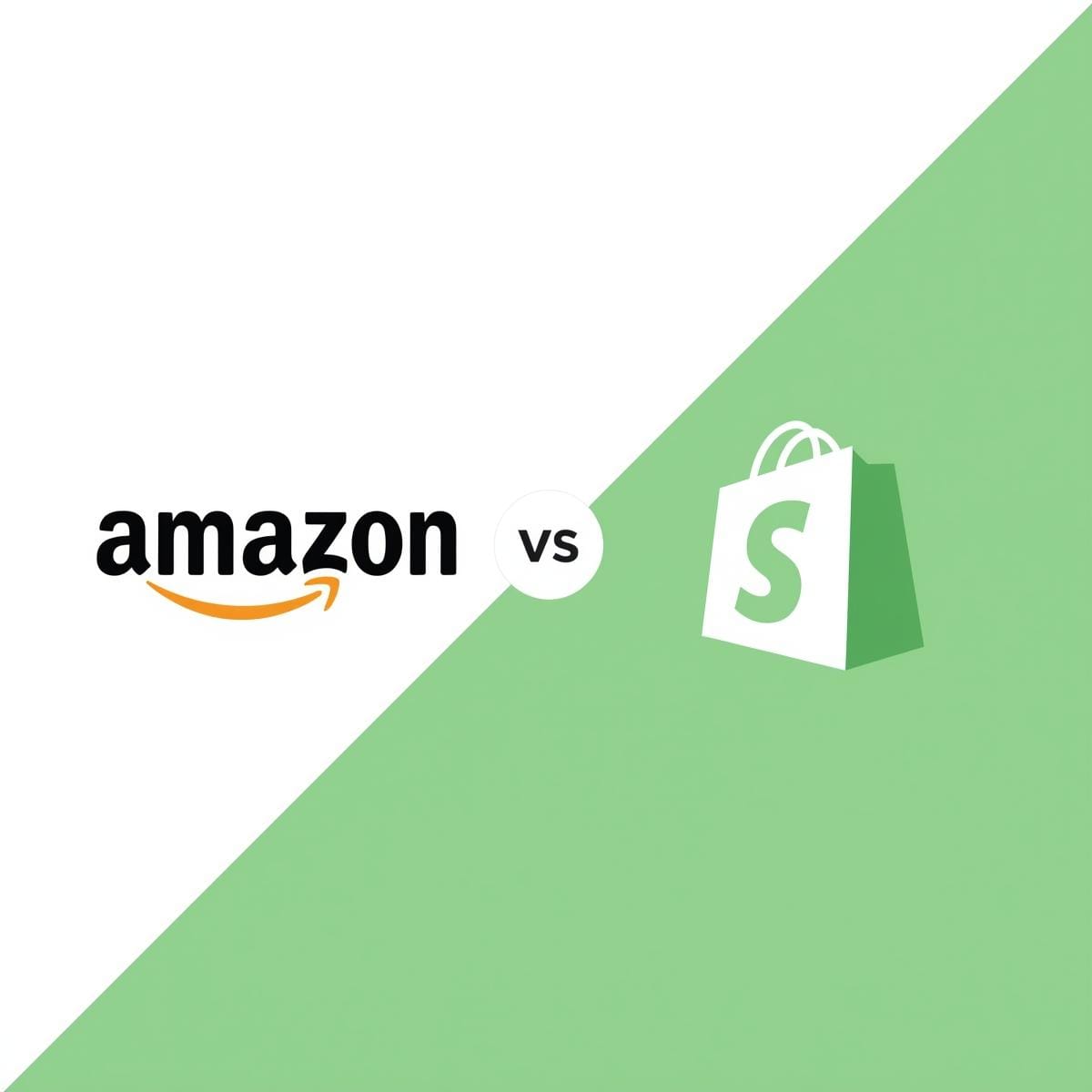 Amazon vs Shopify logo comparison